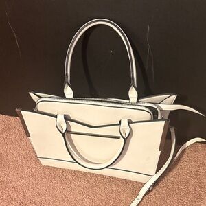 Steve Madden White Satchel Bag